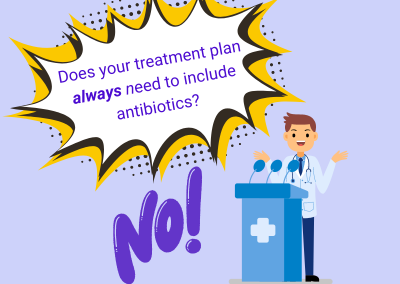 Graphic warning against antibiotic misuse for viral infections