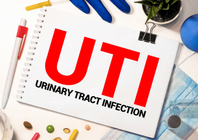 Patient experiencing UTI symptoms and seeking treatment at urgent care