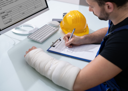 Healthcare provider treating a worker during a workers compensation visit