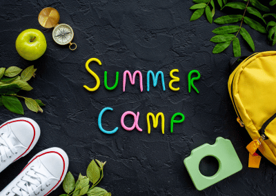 Child ready for summer camp after completing a camp physical at urgent care