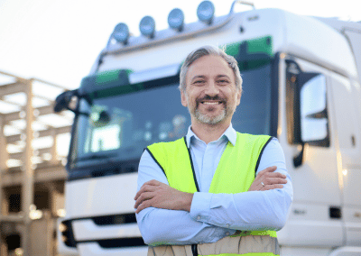 Commercial driver completing a DOT physical exam for CDL certification