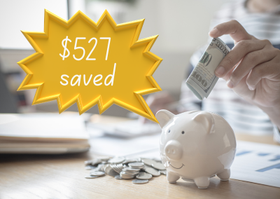 Graphic showing 527 dollars in missed savings without the UCO membership program